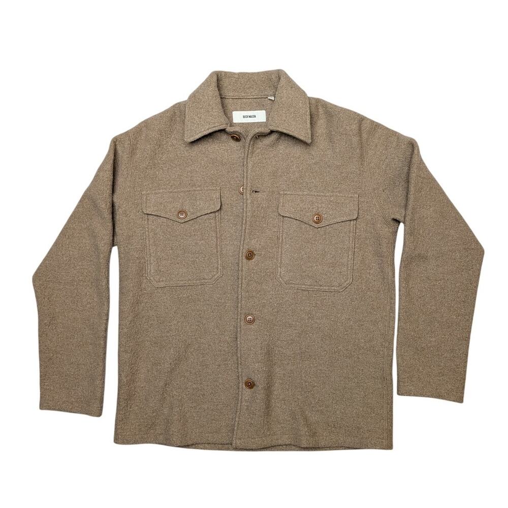 Buck Mason Felted Wool Field Shirt Jacket Women's Small Quiet Luxury